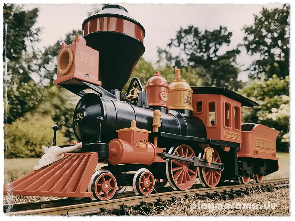 Die Playmobil Western-Eisenbahn mit Tender 4054