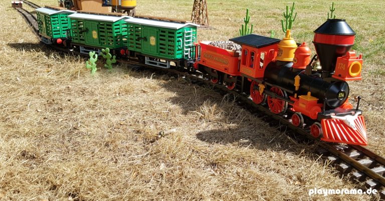 Playmobil Westernlok mit Tender "Steaming Mary" 4034/4054