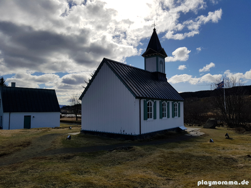 Die Kirche im Nationalpark Pingvellir