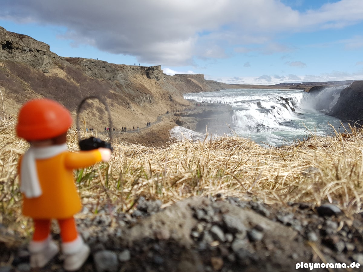 Gullfoss - einer der schönsten und beeindruckendsten Wasserfälle in Island