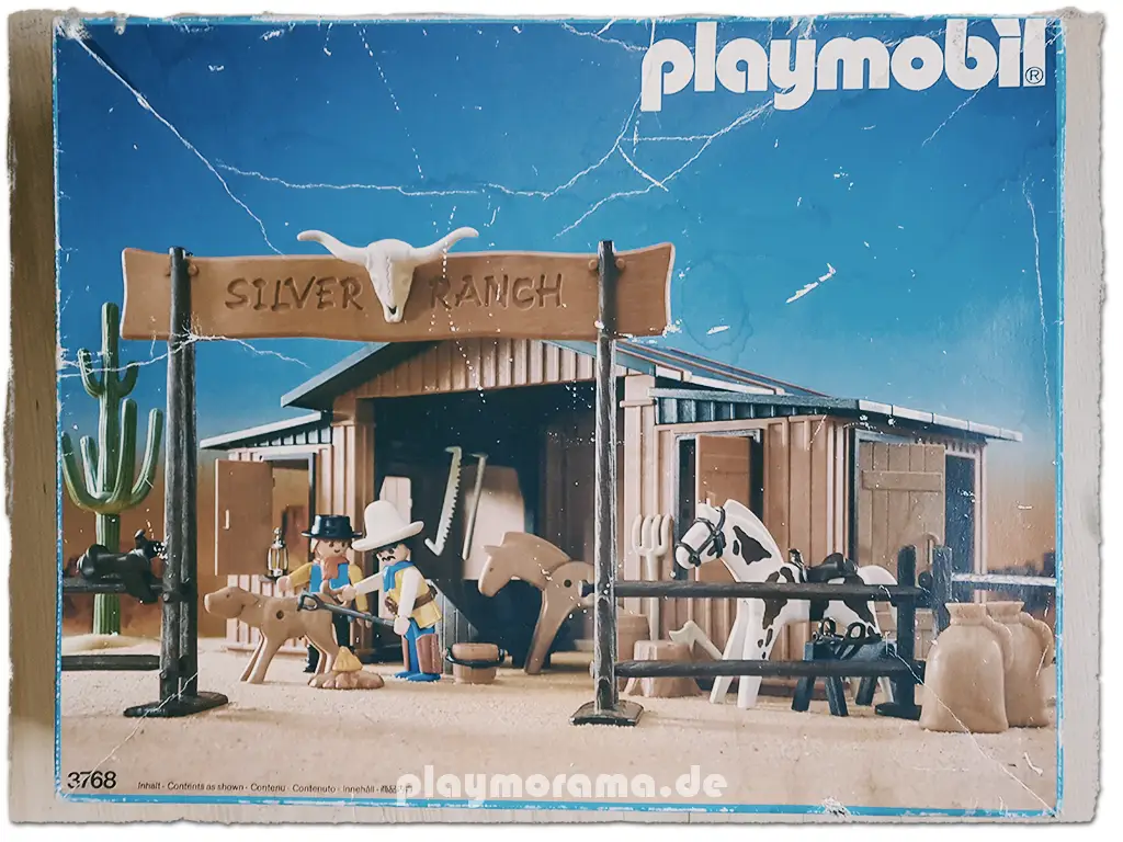 Mein Karton der Playmobil Silver Ranch 3768.