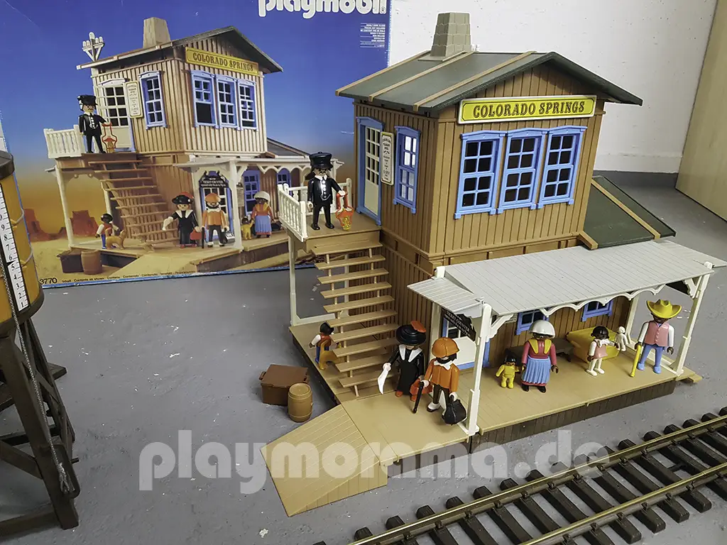 Die Playmobil Western Station Colorado Springs 3770 hat als vollständiges Set inklusive aller Figuren auch einen erheblichen Sammlerwert. 