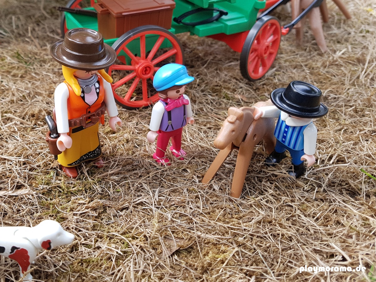 Western Buckboard Farmwagen von Playmobil mit Figuren