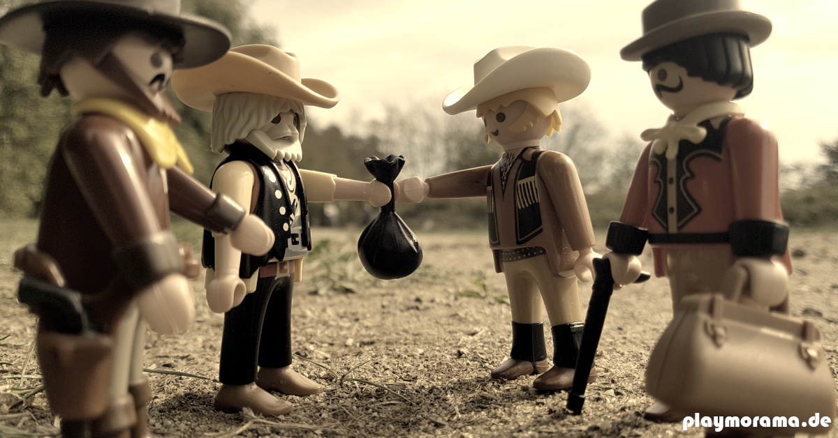 Die Cowboys verkaufen das Vieh an Viehhändler vor Ort.