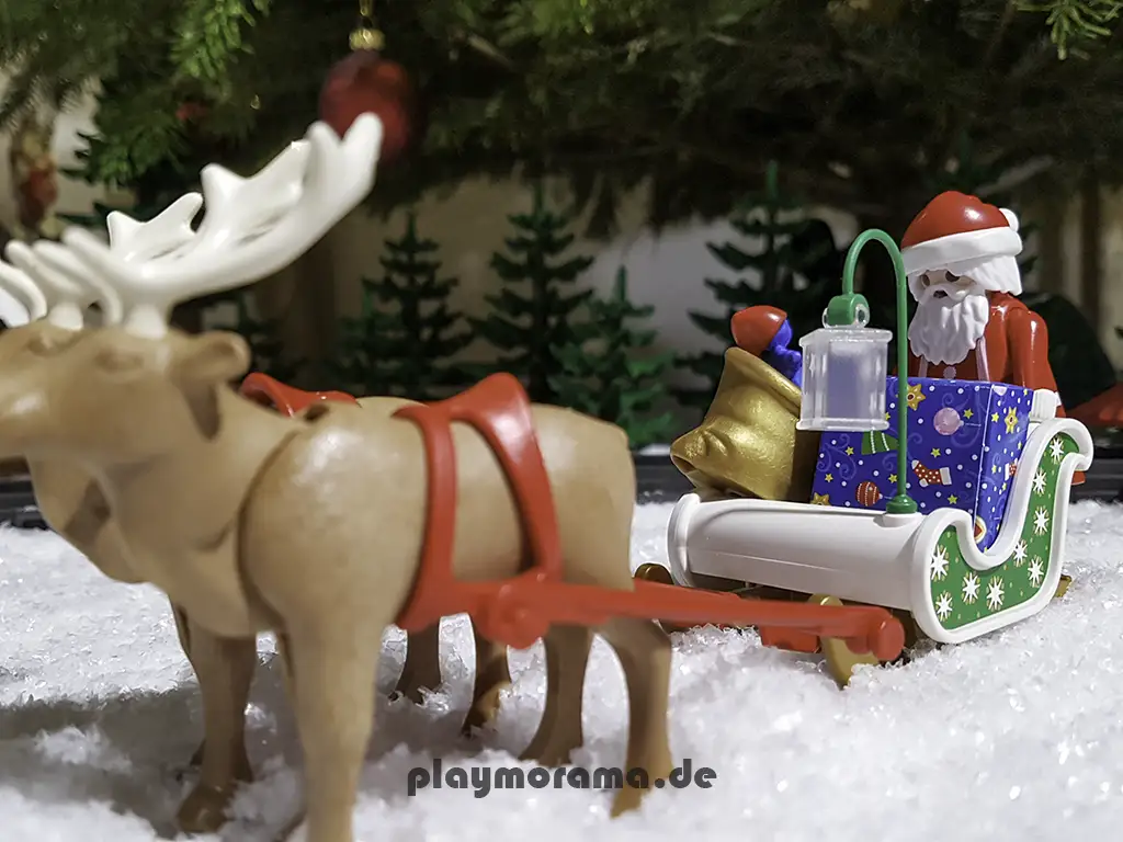 Jedes Jahr begibt sich der Playmobil-Weihnachtsmann auf eine lange Reise, um alle Kinder weltweit zu beschenken