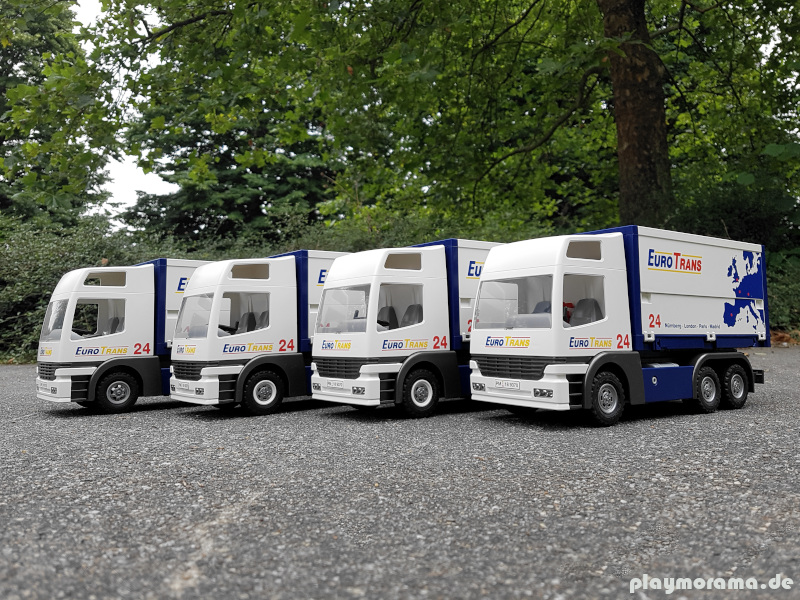 Neue Lastwagen für die Spedition EuroTrans | Umbauten Playmobil