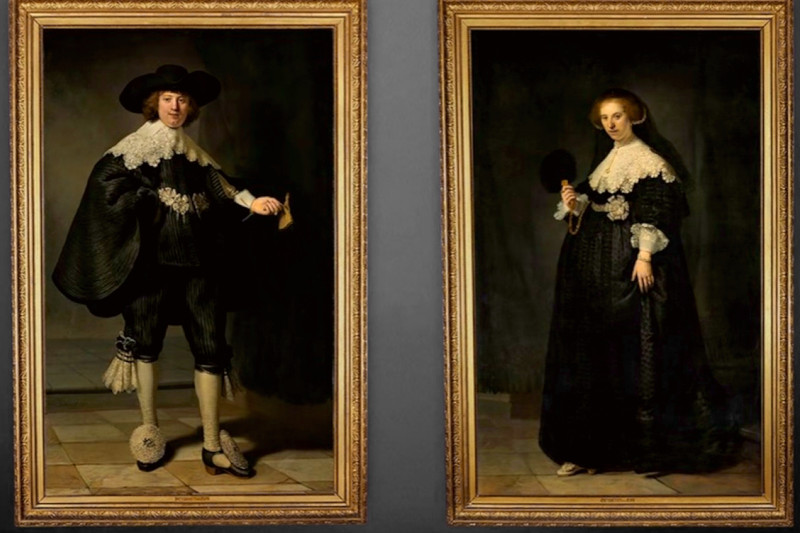 Jeweils 80 Millionen wert: „Porträt Marten Soolmans“ and „Porträt Oopjen Coppit“ von Rembrandt