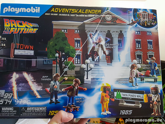 Mein Exemplar des Playmobil "Back to the Future" Adventskalender 70574