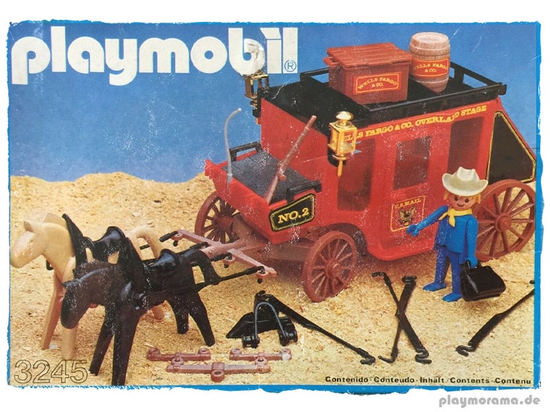 Playmobil Western Kutsche DACH schwarz aus 3245 Postkutsche Ersatzteil 