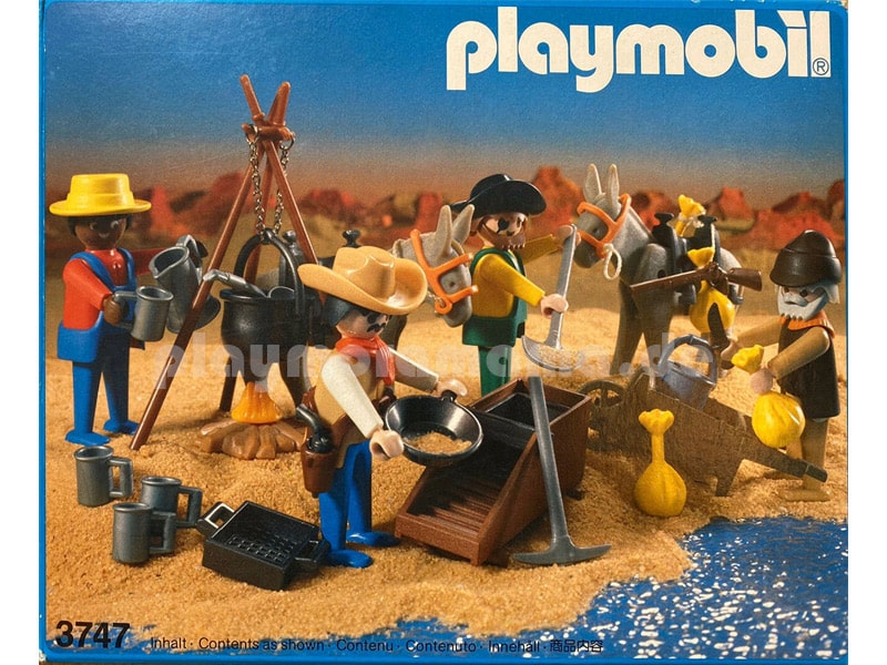 Playmobil Goldsucher 3747 Verpackung Vorderseite