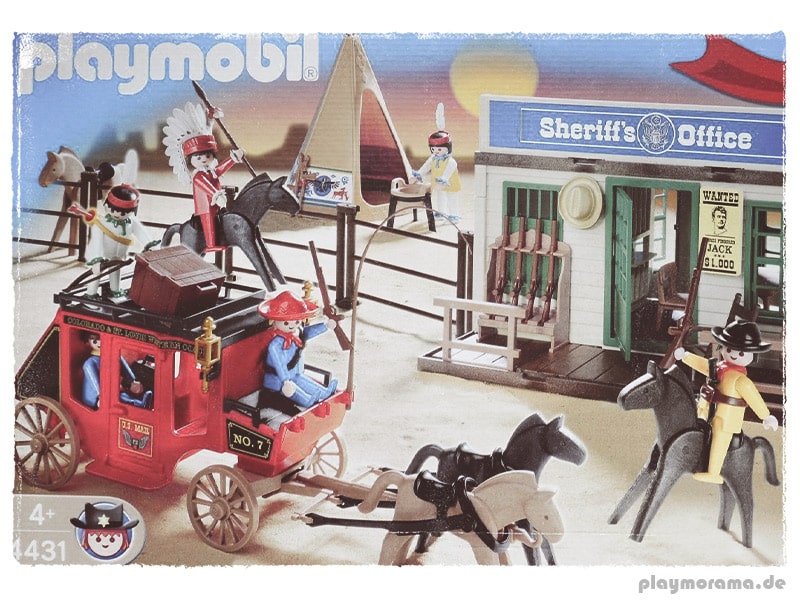 Rote Postkutsche im Playmobil Western-Classic-Set 4431