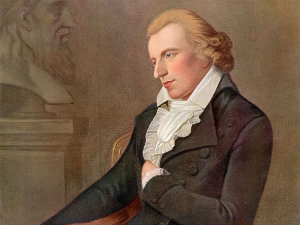 Friedrich Schiller, porträtiert von Ludovike Simanowiz im Jahr 1794