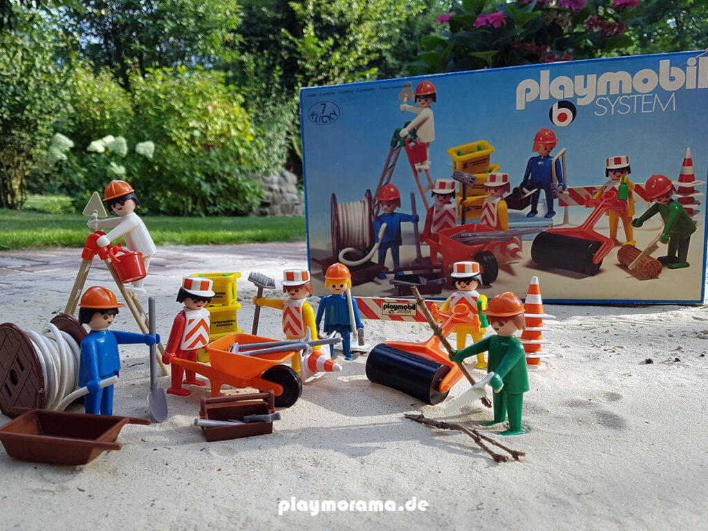 Aus meiner Playmobil-Sammlung: Bauarbeiter-Set mit Bierkasten
