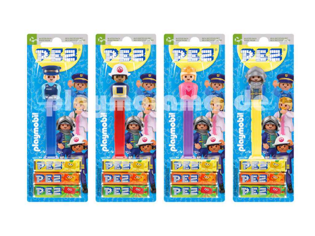 Playmobil PEZ Spender: Polizei, Feuerwehr, Prinzessin, Novelmore 
