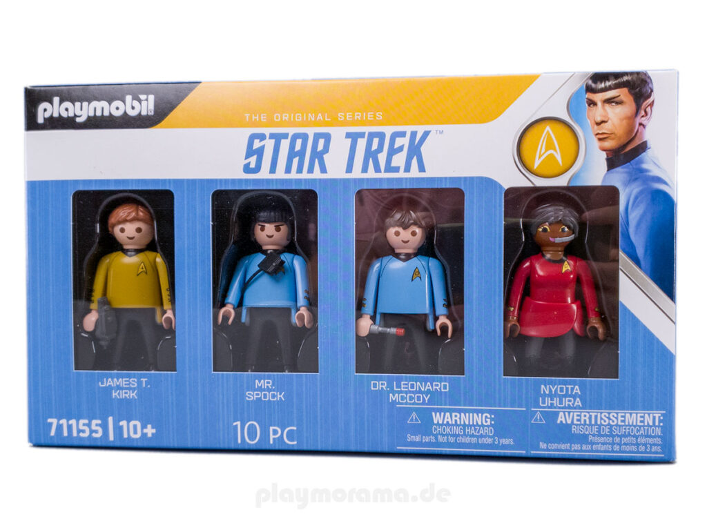 Playmobil Star Trek Figuren als Einzelset. James T. Kirk, Mt. Spock, Dr. Leonard Mccoy, Nyota Uhura