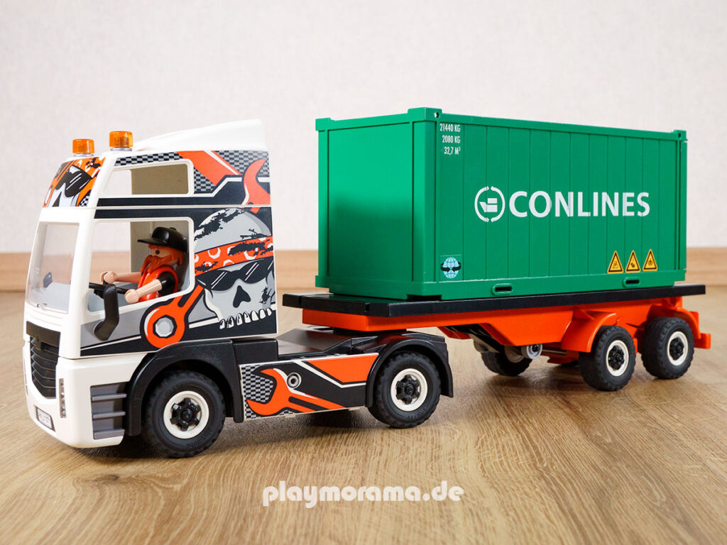 Playmobil customized Sattelschlepper mit Container