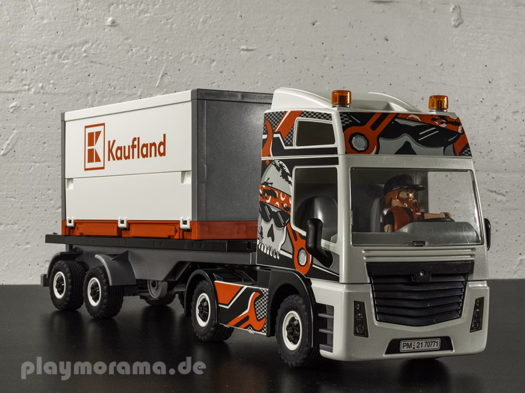 Playmobil Sattelschlepper mit Kaufland-Wechselbrücke