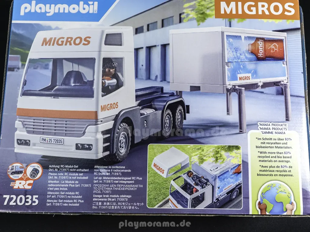 Rückseite der Verpackung